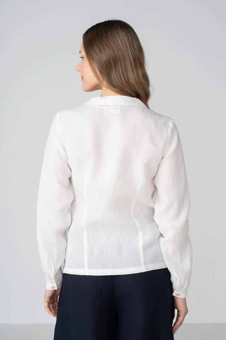 Classic – Linen Shirt with Peter Pan Collar - Image 15