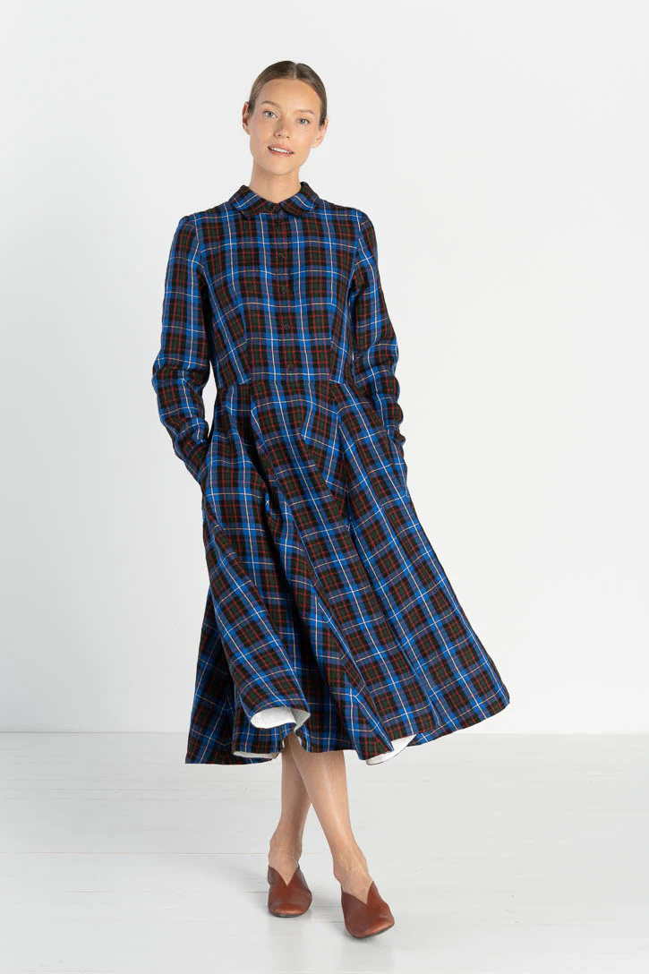 Frida – Linen Dress with Shirt Collar - Image 17