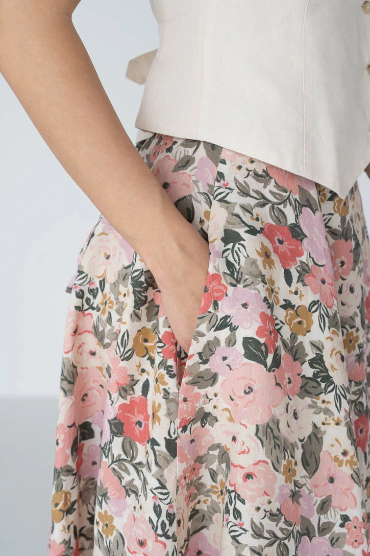 Wrap – Full-Circle Maxi Linen Skirt - Image 5