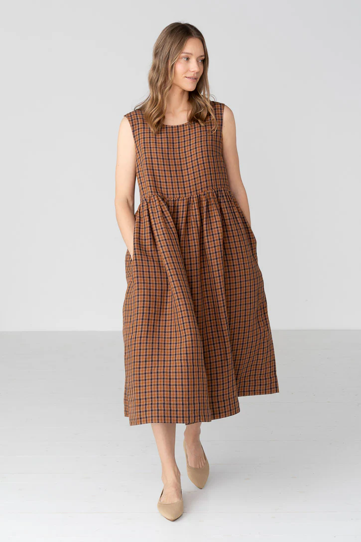Smock – Oversized Sleeveless Linen Dress - Image 31