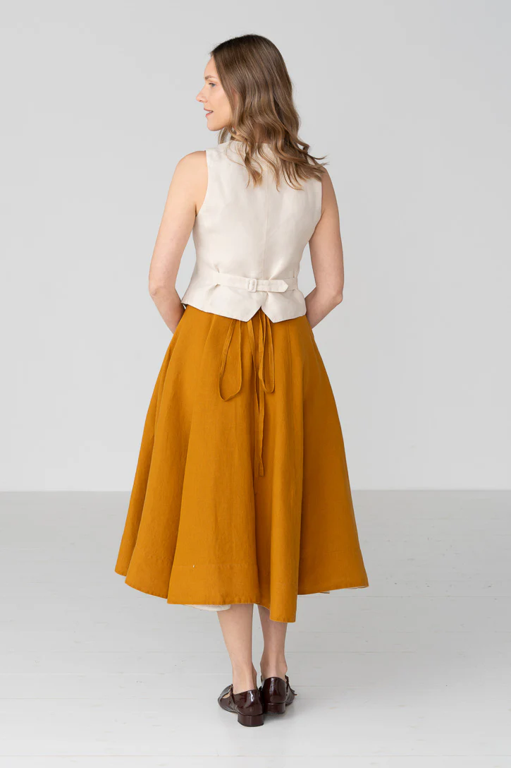 Wrap – Full-Circle Linen Skirt - Image 14